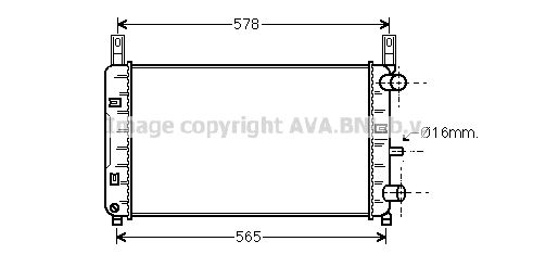 AVA QUALITY COOLING Радиатор, охлаждение двигателя FD2117